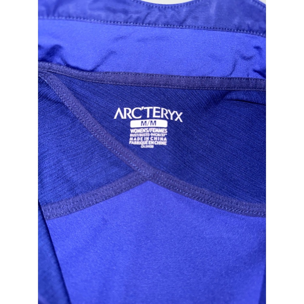 Arcteryx Womens Blue Full Zip Performance Training Jacket Mock Neck Medium - Picture 5 of 7